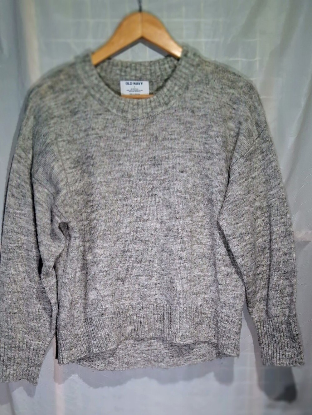 Old Navy Gray Marled Crewneck Sweater